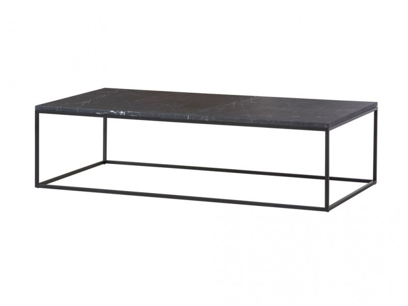 Onix Rectangular Coffee Table Black - Angled View