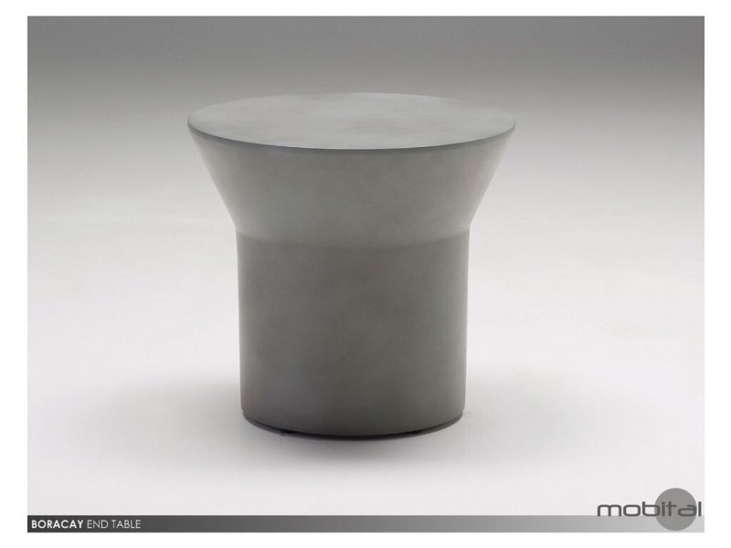 Boracay End Table Grey Epoxy Surface