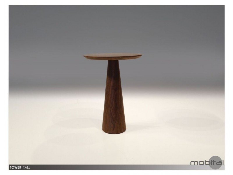 Tower Large End Table Natural Walnut