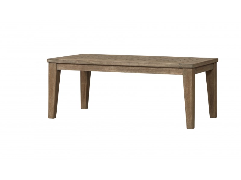 Wildwood 45" Rectangular Teak Cocktail Table - Angled