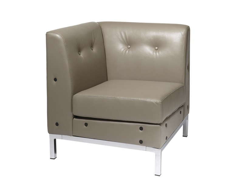 Wall Street Corner Chair - Brown