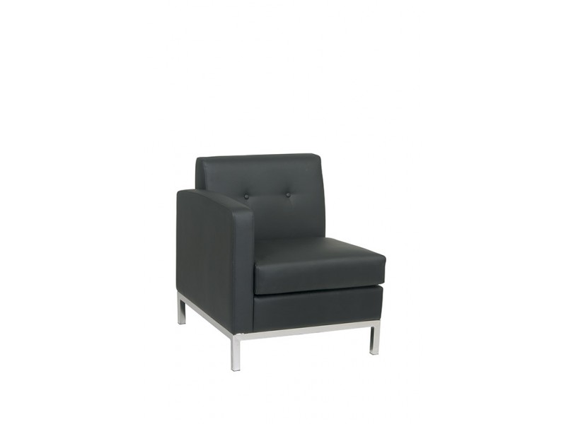 Wall Street Corner Chair - Black