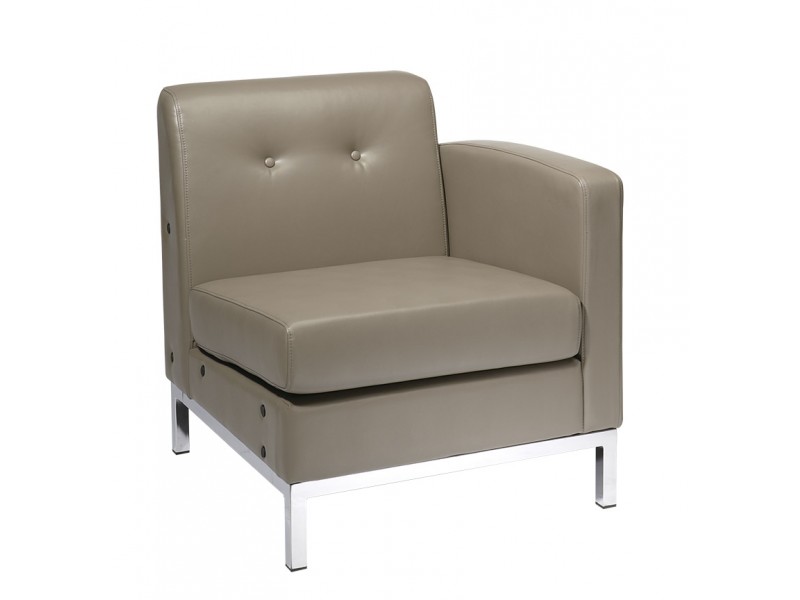 Wall Street Arm Chair RAF - Brown