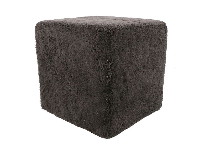 Moe's Home Collection Shepherd Wool Stool - Dark Grey