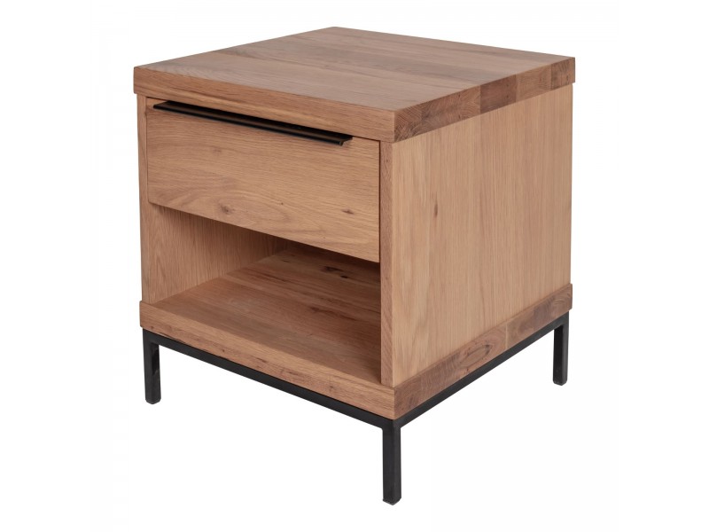 Montego One Drawer Nightstand - Angled View