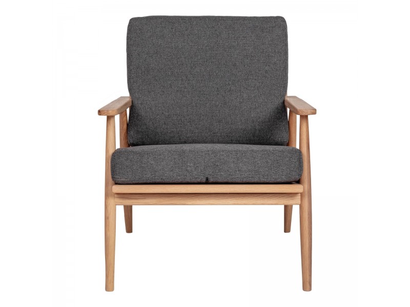 Harper Lounge Chair Anthracite - Front
