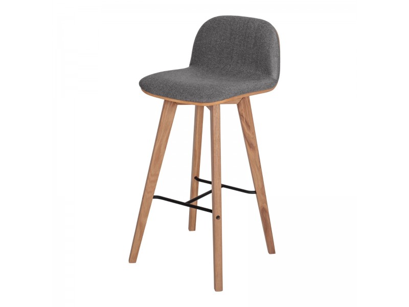 Napoli Barstool Grey - Angled