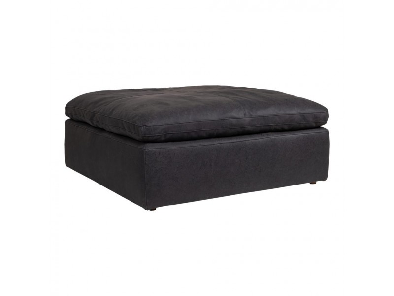 Moe's Home Collection Nubuck Leather Clay Ottoman