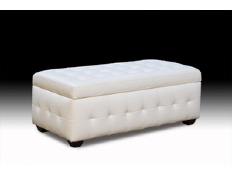 Diamond Sofa Zen Collection Bonded Leather Lift Top Tufted Storage Trunk - 10% OFF June 2015 PROMO SALE!