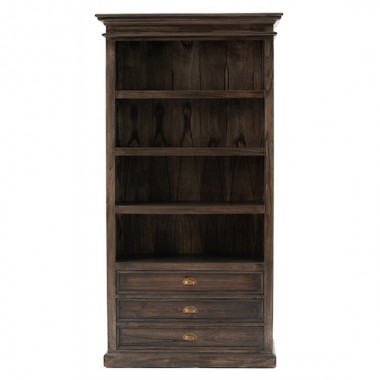 NovaSolo Halifax Mindi Wood Bookcase