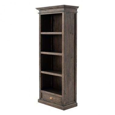 NovaSolo Halifax Mindi Wood Bookcase with 1 Drawer Hover