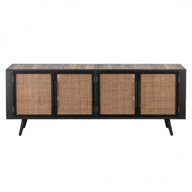 Nova Solo Nordic Rattan TV Dresser - 4 Doors