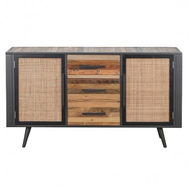 NovaSolo Nordic Rattan Buffet - 2 Doors 3 Drawers