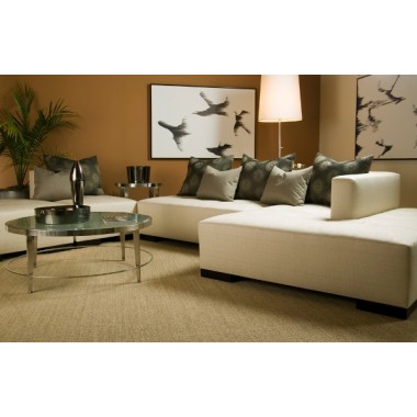 Allan Copley Designs Galleria Round Cocktail Table - White on Ash Top Hover