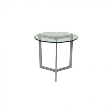 Allan Copley Designs Adrienne Round End Table W/ Lay-on Glass Hover
