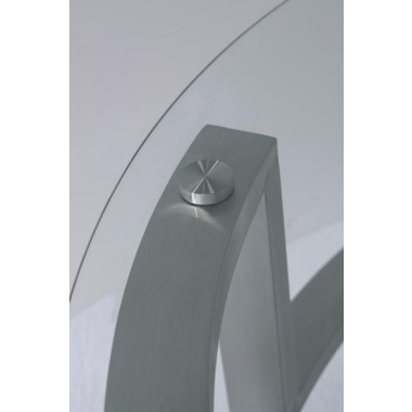Allan Copley Designs Stella Round Cocktail Table with Glass Top Hover