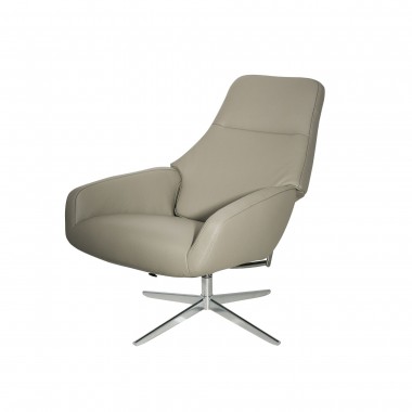 Kebe Camillo Chair With Footrest In Balder Congac Leather Hover