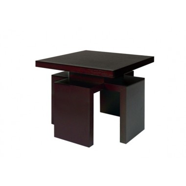 Allan Copley Designs Sebring Square End Table in Mocha on Oak Finish Hover