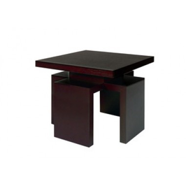 Allan Copley Designs Sebring Square End Table in Mocha on Oak Finish