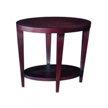 Allan Copley Designs Marla Oval End Table with Shelf