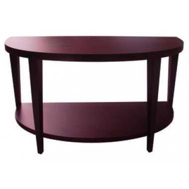 Allan Copley Designs Marla Half Moon Console Table with Shelf
