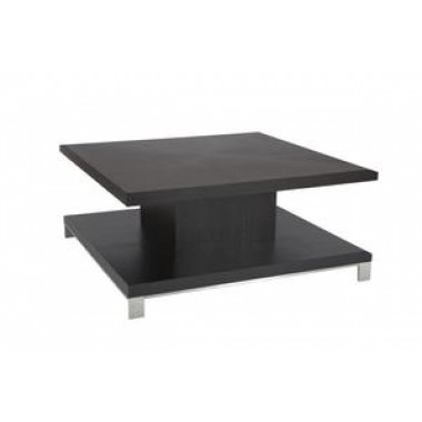 Allan Copley Designs Force Square Cocktail Table in Mocha on Oak Finish