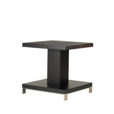 Allan Copley Designs Force Square End Table in Mocha on Oak Finish