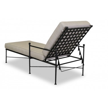 Sunset West Provence Aluminum Chaise Lounge With Cushions In Canvas Flax With Self Welt Hover
