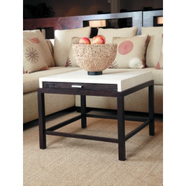 Allan Copley Designs Spats 1-Drawer Square End Table