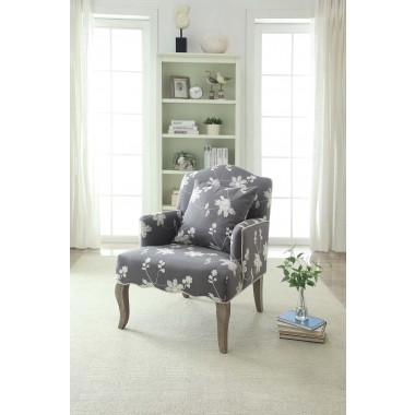 Linon Home Decor Floral Arm Chair