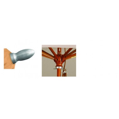 California Umbrella 9' Aluminum Market Umbrella Push Tilt - Champagne - Olefin Hover