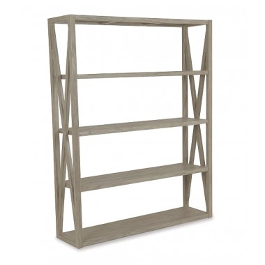 X Bookcase in Coastal Teak 