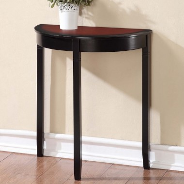 Linon Camden Demi Lune Console Table Hover