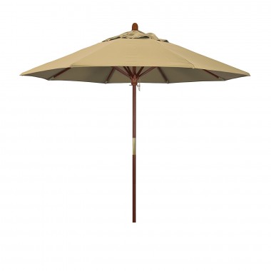 9' Aluminum Market Umbrella Push Tilt - Champagne - Olefin