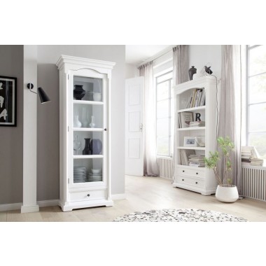 Nova Solo Provence Bookcase With Two Drawers Hover