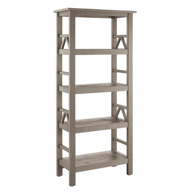 Linon Home Decor Titian Rustic Gray Bookcase Hover