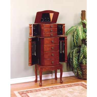 Powell Classic Cherry Jewelry Armoire Hover