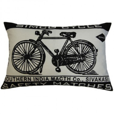 Koko Company Match Co 13" x 20" Pillow - Ecru / Black