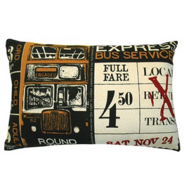 Koko Company Ticket Pillow in Yellow