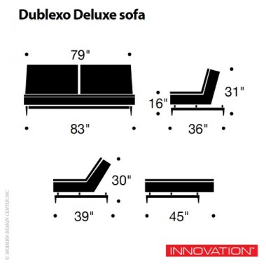 Innovation Living Dublexo Deluxe Sofa - Armless - Nubucko Sahara On SALE! Hover