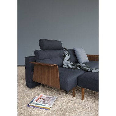 Innovation Living Recast Sofa With Walnut Arms Hover