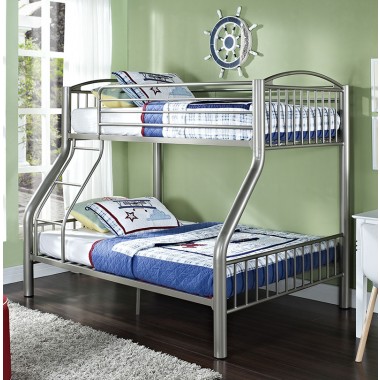 Twin over Full Pewter Bed