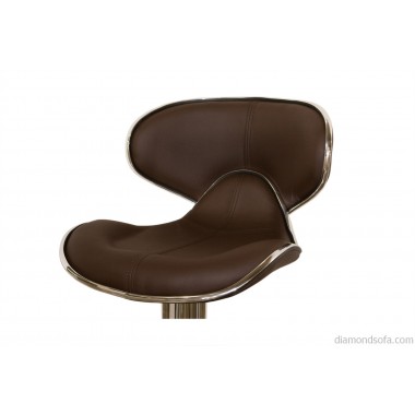 Diamond Sofa Contemporary Adjustable Height Bar Stool with 360 Degree Swivel Hover