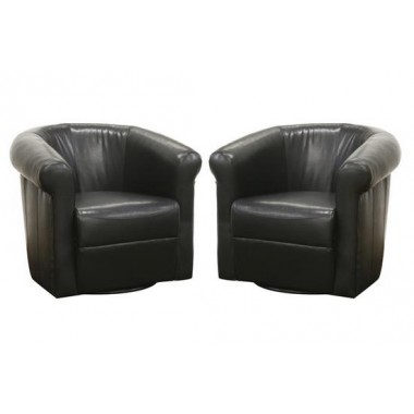 Baxton Studio Julian Faux Leather Club Chair Hover