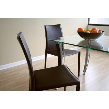 Baxton Studio Rockford Leather Dining Chair - Set of 2 Hover