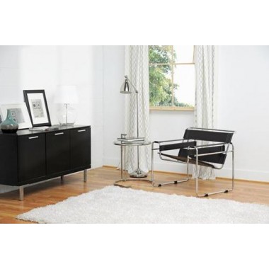 Baxton Studio Jericho Leather Accent Chair