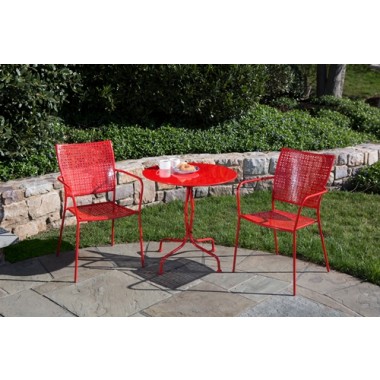 Alfresco Home Martini Bistro Set - Cherry Pie Hover
