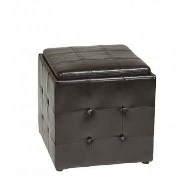 Avenue Six Detour Storage Cube Plus Chocolate Velvet Hover