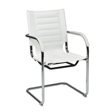 Avenue Six Trinidad Guest Chair - White Finish