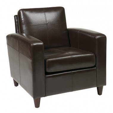 Ave-Six Venus Club Chair (Tooless Assembly) Espresso Eco Leather Hover